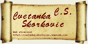 Cvetanka Skorković vizit kartica